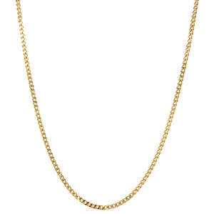 Gold length necklace gourmet 45 cm 14 krt
