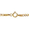 vintage Gold bracelet gourmet 18.5 cm 14 krt