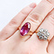 vintage Gold entourage ring with diamond 14 crt
