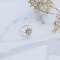 vintage Gouden entourage ring met diamant 14 krt