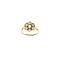 vintage Gouden entourage ring met diamant 14 krt