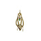 vintage Vintage gold pendant with diamond and emerald 14 crt