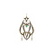 vintage Vintage gold pendant with diamond and emerald 14 crt