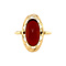 vintage Gold ring with carnelian 14 krt