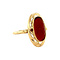 vintage Gold ring with carnelian 14 krt