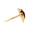 vintage Gold ring with carnelian 14 krt