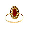 vintage Gold ring with carnelian 14 krt