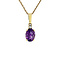 vintage Grace pendant L 14 krt - Violet