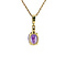 vintage Grace pendant L 14 krt - Violet