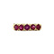 vintage Row ring with natural ruby 10 krt
