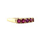 vintage Row ring with natural ruby 10 krt