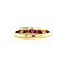 vintage Row ring with natural ruby 10 krt
