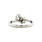 vintage White gold strike ring with diamond 14 krt