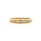 vintage Gold row ring with diamonds 18 crt