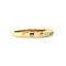 vintage Gold row ring with diamonds 18 crt