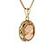 vintage Gold pendant with cameo 14 krt