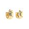 vintage Gold smooth earrings 14 krt