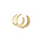 vintage Gold smooth earrings 14 krt