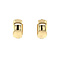 vintage Gold smooth earrings 14 krt