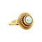 vintage Gouden ring met parel 14 krt