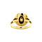 vintage Gouden ring met parel 14 krt