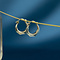 vintage Gouden oorringen fantasie 14 krt