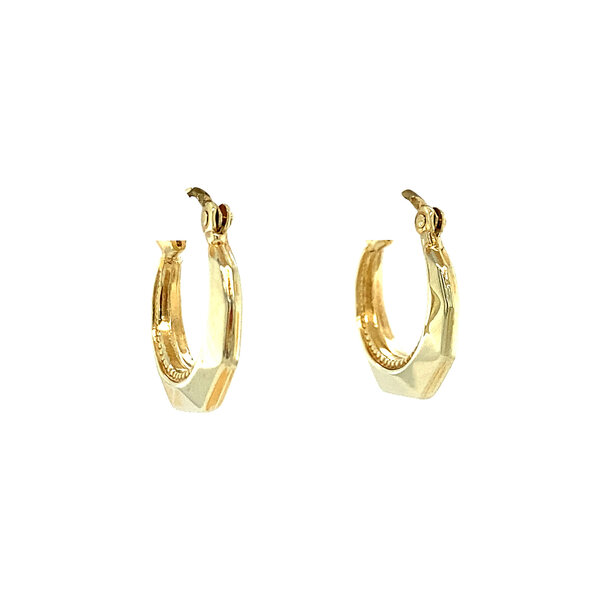vintage Gouden oorringen fantasie 14 krt