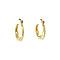vintage Gouden oorringen fantasie 14 krt