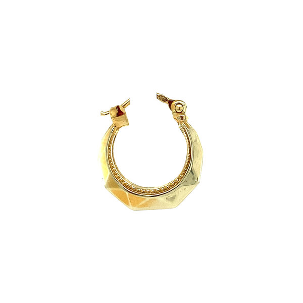vintage Gouden oorringen fantasie 14 krt