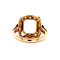 vintage Gouden ring met blauwe spinel 18 krt