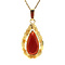 vintage Gold pendant with carnelian 14 kt