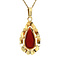 vintage Gold pendant with carnelian 14 kt