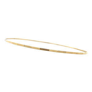 Gold hoop bracelet crafted 14 krt