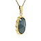 vintage Gold pendant with haematite 14 krt