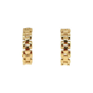 Gouden Rolex oorringen 14 krt