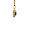 vintage Gold entourage pendant with garnet 14 krt