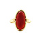 vintage Gold ring with carnelian 14 kt