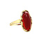 vintage Gold ring with carnelian 14 kt