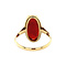 vintage Gold ring with carnelian 14 kt