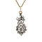 vintage Pendant with rose diamond 12 krt