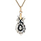vintage Pendant with rose diamond 12 krt