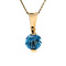 vintage Gold pendant with topaz 14 kt
