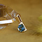 vintage Gold pendant with topaz 14 kt
