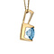 vintage Gold pendant with topaz 14 kt