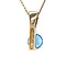 vintage Gold pendant with topaz 14 kt