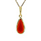 vintage Gold pendant with carnelian 14 kt