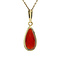 vintage Gold pendant with carnelian 14 krt