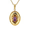 vintage Pendant with amethyst 9 kt