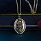 vintage Pendant with amethyst 9 kt