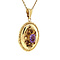 vintage Pendant with amethyst 9 kt